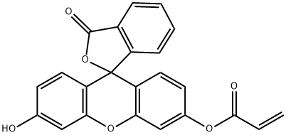 荧光素-O-丙烯酸酯 结构式