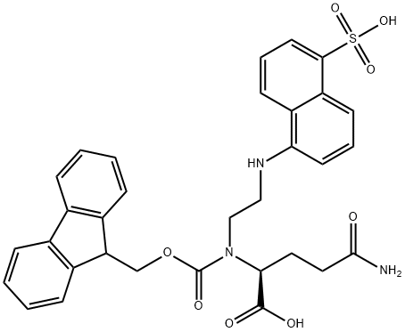 FMOC-GLU(EDANS)-OH 结构式