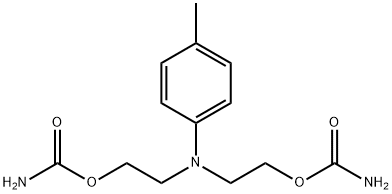 2,2'-(p-トリルイミノ)ジエタノールジカルバマート 化学構造式