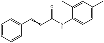 N-(2,4-ジメチルフェニル)-3-フェニルアクリルアミド 化学構造式