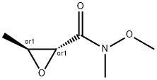 Oxiranecarboxamide, N-methoxy-N,3-dimethyl-, trans- (9CI) 化学構造式