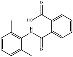 2-(2,6-二甲基苯基氨基甲酰基)安息香酸, 19368-18-4, 结构式