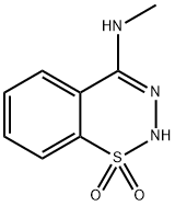 2H-1,2,3-Benzothiadiazin-4-amine, N-methyl-, 1,1-dioxide (9CI) 结构式