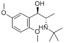 rac-(αR*)-α-[(S*)-1-(tert-ブチルアミノ)エチル]-2,5-ジメトキシベンジルアルコール 化学構造式
