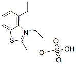 ethyl 3-ethyl-2-methylbenzothiazolium sulphate Structure