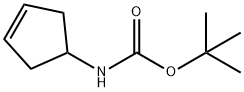 N-1-BOC-アミノ-3-シクロペンテン 化学構造式