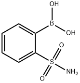 2-(氨基磺酰基)苯硼酸 结构式