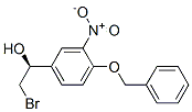 (S)-1-(4-BENZYLOXY-3-NITRO-PHENYL)-2-BROMO-ETHANOL Struktur