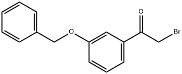 乙酮, 2-溴-1-[3-(苯基甲氧基)苯基]- 结构式