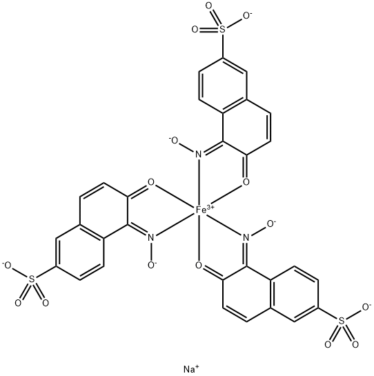 Trinatriumtris[5,6-dihydro-5-(hydroxyimino)-6-oxonaphthalin-2-sulfonato(2-)-N5,O6]ferrat(3-)