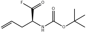 Carbamic acid, [1-(fluorocarbonyl)-3-butenyl]-, 1,1-dimethylethyl ester, (S)- Struktur