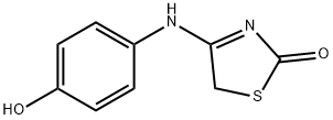 (4E)-4-[(4-HYDROXYPHENYL)IMINO]-1,3-THIAZOLIDIN-2-ONE Struktur