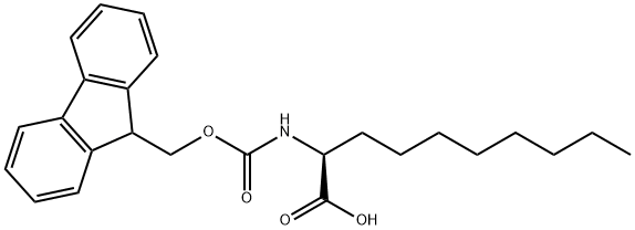 (S)-N-FMOC-辛基甘氨酸, 193885-59-5, 结构式
