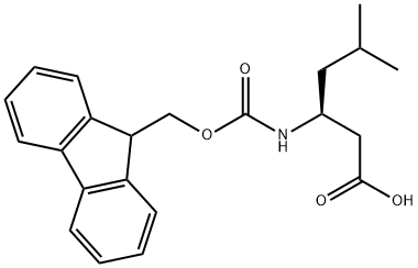 FMOC-L-Β-高亮氨酸 结构式