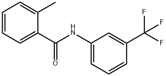 2-メチル-N-[3-(トリフルオロメチル)フェニル]ベンズアミド 化学構造式