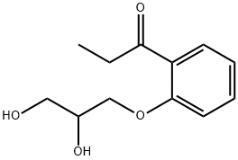 2'-(2,3-Dihydroxypropoxy)propiophenone Structure