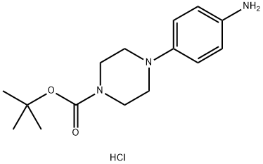 1-BOC-4-(4-AMINO-PHENYL)-PIPERAZINE DIHYDROCHLORIDE 化学構造式