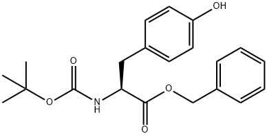 丁氧羰基-酪氨酸-苄氧基酯, 19391-35-6, 结构式