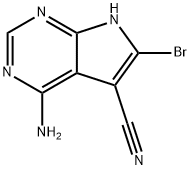 4-AMINO-6-BROMO-7H-PYRROLO[2,3-D]PYRIMIDINE-5-CARBONITRILE