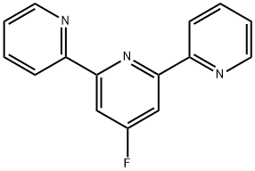 4-フルオロ-2,6-ビス(2-ピリジル)ピリジン 化学構造式