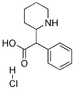 alpha-Phenyl-2-piperidineacetic acid hydrochloride 化学構造式