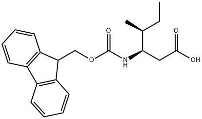 FMOC-L-Β-ホモイソロイシン 化学構造式