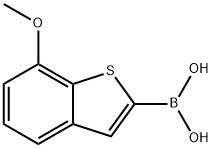 7-甲氧基苯并[B]噻吩-2-硼酸, 193965-35-4, 结构式