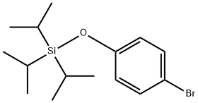 4-ブロモフェノキシトリイソプロピルシラン 化学構造式