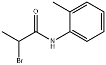 2-溴-N-(2-甲苯基)丙酰胺,19397-79-6,结构式