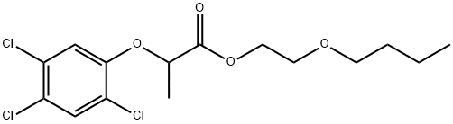 2-butoxyethyl 2-(2,4,5-trichlorophenoxy)propionate  Struktur