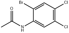 N-乙酰基-2-溴-4,5-二氯苯胺 结构式
