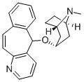 (1R,5S)-3α-[(5H-ベンゾ[4,5]シクロヘプタ[1,2-b]ピリジン-5-イル)オキシ]-8-メチル-8-アザビシクロ[3.2.1]オクタン 化学構造式