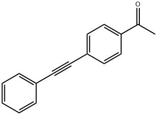 4'-(フェニルエチニル)アセトフェノン 化学構造式
