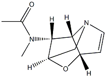 Acetamide, N-methyl-N-(2,3,3a,6a-tetrahydro-2,4-methano-4H-furo(3,2-b) pyrrol-3-yl)-, (2R-(2-alpha,3-alpha,3a-beta,4-beta,6a-beta))- Structure