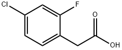 4-氯-2-氟苯乙酸, 194240-75-0, 结构式