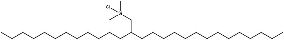 13-(CHLORODIMETHYLSILYLMETHYL)-HEPTACOSANE Struktur