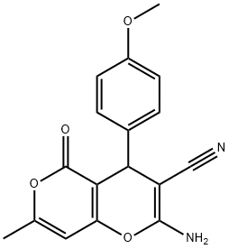 194282-76-3 4H,5H-PYRANO[4,3-B]PYRAN-3-CARBONITRILE, 2-AMINO-4-(4-METHOXYPHENYL)-7-METHYL-5-OXO-
