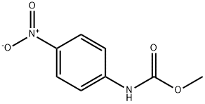 (4-ニトロフェニル)カルバミド酸メチル 化学構造式