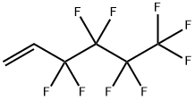 3,3,4,4,5,5,6,6,6-ノナフルオロ-1-ヘキセン 化学構造式