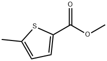 5-メチルチオフェン-2-カルボン酸メチル 化学構造式