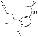 3-(N-氰乙基-N-乙基)氨基-4-甲氧基乙酰苯胺, 19433-94-4, 结构式