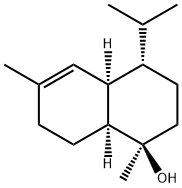 (1R)-1,2,3,4,4aβ,7,8,8aβ-オクタヒドロ-1,6-ジメチル-4β-イソプロピルナフタレン-1-オール 化学構造式