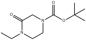 1-ETHYL-4-(TERT-BUTYLOXYCARBONYL)PIPERAZIN-2-ONE Struktur