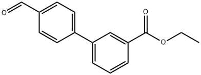 ETHYL-3-(4-FORMYLPHENYL) BENZOATE Structure