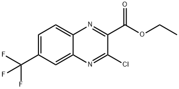 ETHYL 3-CHLORO-6-(TRIFLUOROMETHYL)QUINOXALINE-2-CARBOXYLATE Structure