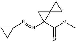 Spiro[2.2]pentanecarboxylic acid, 1-(cyclopropylazo)-, methyl ester, (E)- (9CI) 结构式