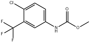 (4-クロロ-3-トリフルオロメチルフェニル)カルバミン酸メチル 化学構造式