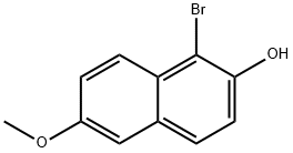 2-HYDROXY-1-BROMO-6-METHOXY-NAPHTHALENE Structure
