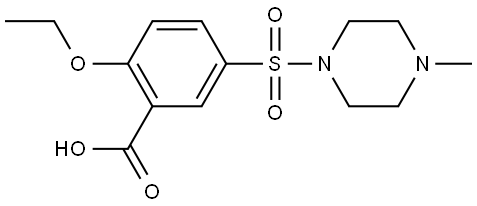 2-ETHOXY-5-[(4-METHYLPIPERAZIN-1-YL)SULFONYL]BENZOIC ACID Structure