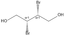 2,3-Dibromo-1,4-butanediol Structure